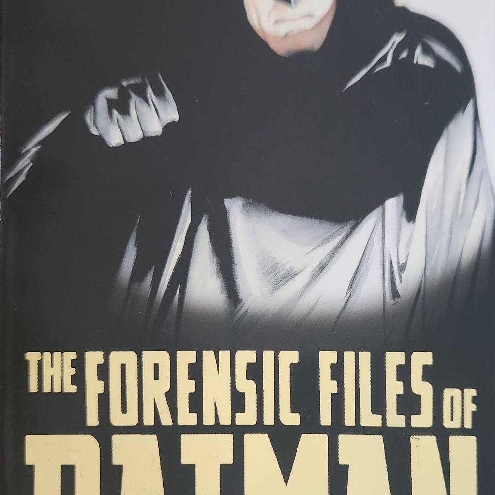 The Forensic Files of Batman - Black & Cream Graphic Book Cover